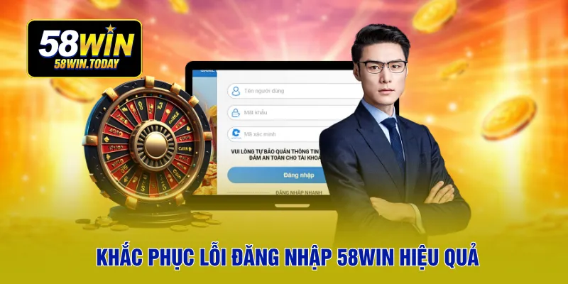 Khắc phục lỗi đăng nhập 58WIN hiệu quả