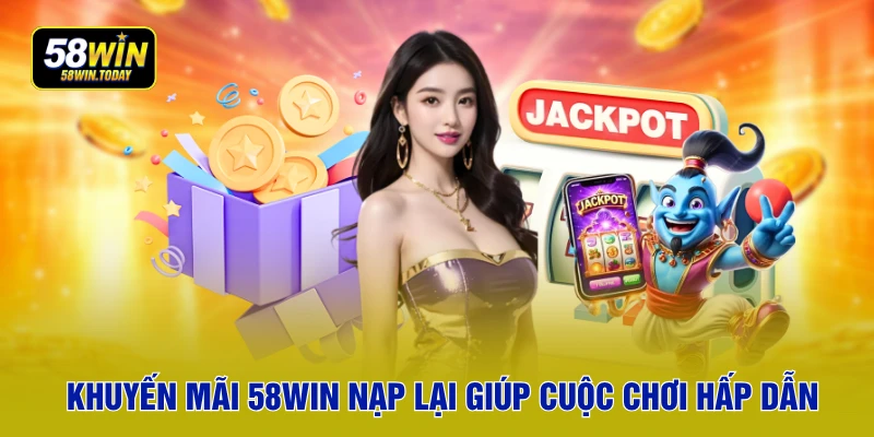 Khuyến mãi 58WIN nạp lại giúp cuộc chơi hấp dẫn