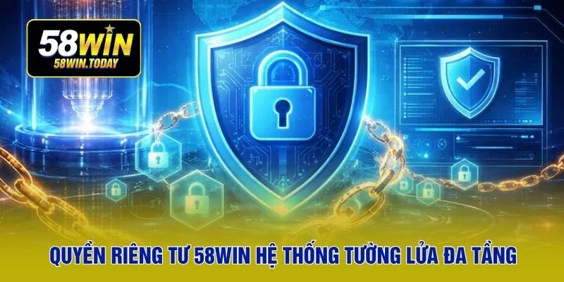 Quyền riêng tư 58WIN hệ thống tường lửa đa tầng